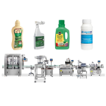 Otomatik Pestisit Sıvı Gübre Dolum Kapatma Etiketleme Hattı