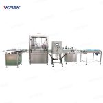 Otomatik Küçük Kozmetik Şişeleri Dolum Tıkama Kapatma Etiketleme Hattı