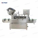 Cam Kavanoz Çevirmeli Vakumlu Kapaklama Makinesi Buharlı Kapaklama Ekipmanı