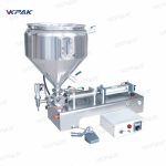 Yarı Otomatik Pnömatik Kalın Sos Krema Dolum Makinesi Karıştırma Özellikli