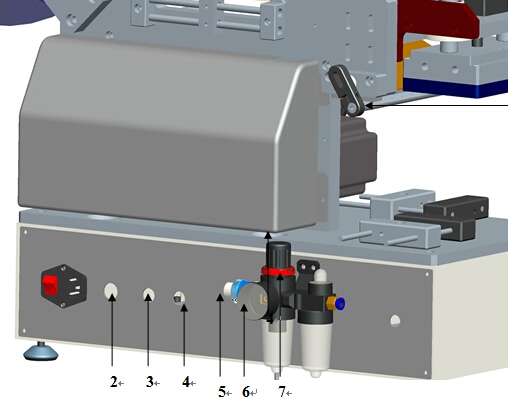 Düz Yüzey İçin Yarı Otomatik Plastik Poşet Etiketleme Makinesi