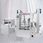 Sıvı Küçük Şişe Dolum Kapatma Etiketleme Makinesi Karıştırıcılı