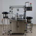 Monoblok Küçük Damla Şişe Tüp Dolum Tıkama Kapatma Makinesi