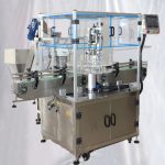 Döner Plastik Meyve Suyu Şişesi Kapatma Ekipmanı Kapaklı Asansör Besleyici