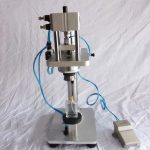 Yarı Otomatik Pnömatik Masaüstü Parfüm Cam Şişeleri Kıvırma Makinesi