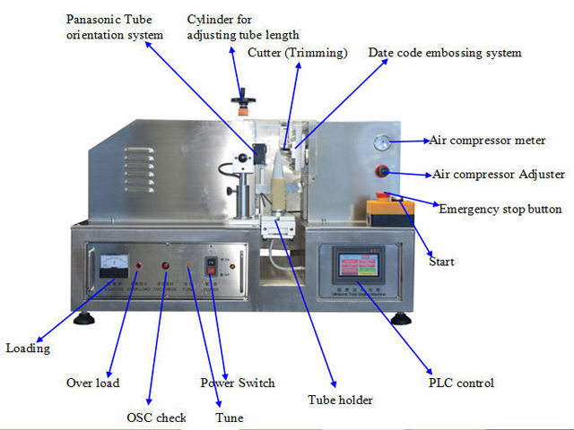 semi automatic sealing machines Ultrasonik Tüp Sızdırmazlık Makinesi